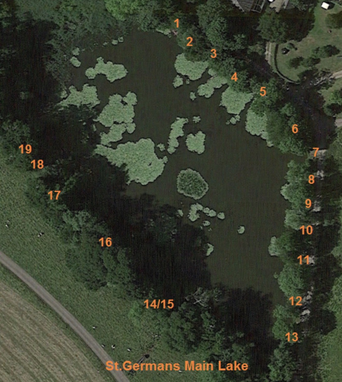 St Germans Peg Locations